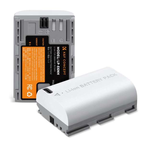 K&F Concept LP-E6NH akkumulátor 2db 2250mAh