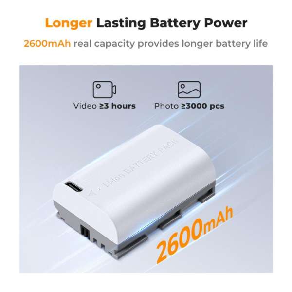 K&F Concept LP-E6NH akkumulátor 2db 2250mAh