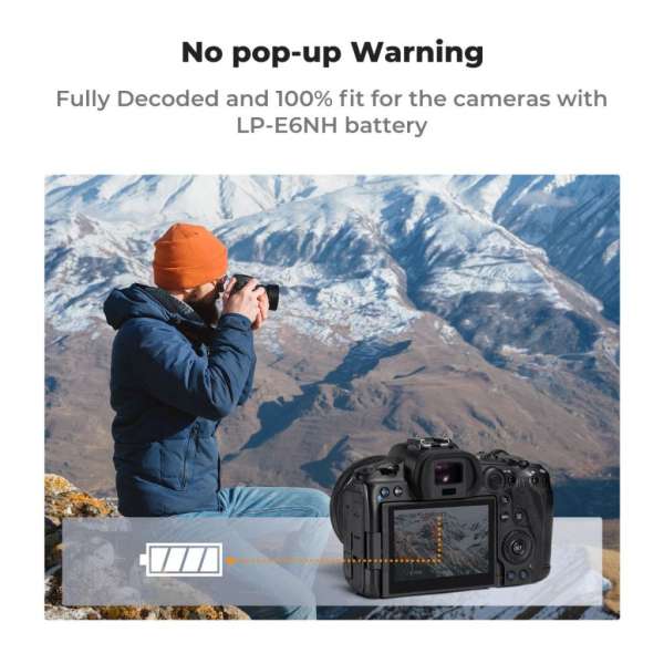 K&F Concept LP-E6NH akkumulátor 2db 2250mAh