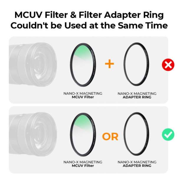 K&F Concept mágneses adapter + MCUV + CPL  + ND1000 szűrő, vízlepergető, karcálló, + tok, 58mm