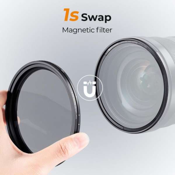 K&F Concept mágneses adapter + NANO-X vario ND2-32, lepergető, karcálló, + tok, 67mm