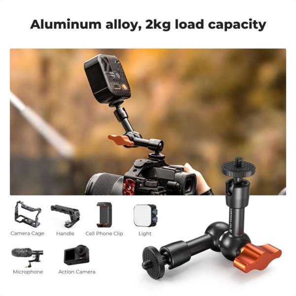 K&F Concept MS31 magic arm, 15cm + super clamp, satu, 15-55mm