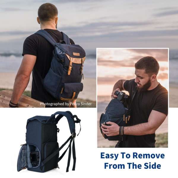 K&F Concept Multifunctional Camera Backpack 17L 15,6" Blue