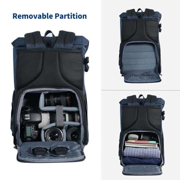 K&F Concept Multifunctional Camera Backpack 17L 15,6" Blue