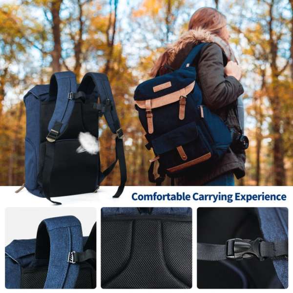 K&F Concept Multifunctional Camera Backpack 17L 15,6" Blue