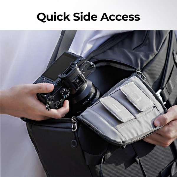 K&F Concept Multifunctional Camera Backpack 20L 15,6" Waterproof with Tripod Straps Black