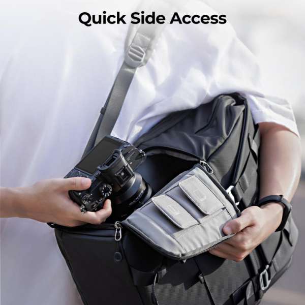 K&F Concept Multifunctional Camera Backpack 20L 15,6" Waterproof with Tripod Straps Black