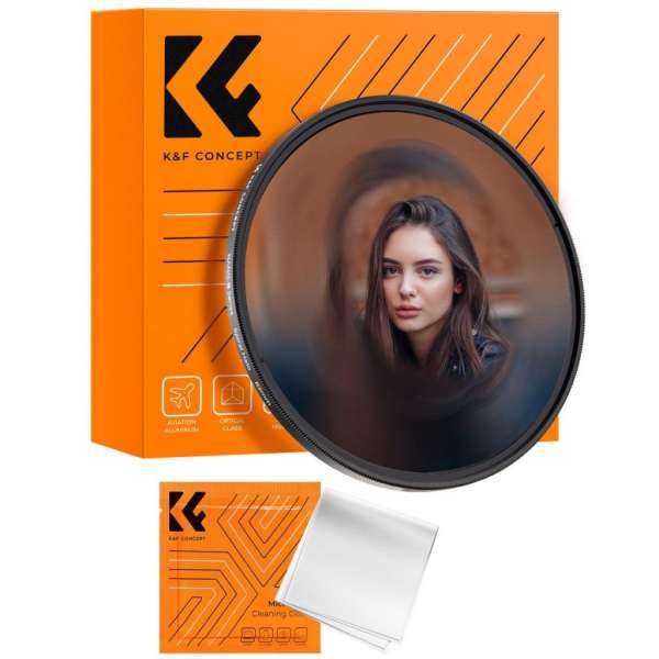 K&F Concept Nano-B Series Halo Swirl, spirál hatás effekt szűrő, 58mm
