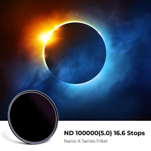 K&F Concept NANO-X ND100000 szűrő, napszűrő, vízlepergető, karcálló, 82mm