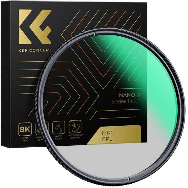K&F Concept NANO-X series, B270, HD, CPL szűrő, vízlepergető, karcálló, 52mm