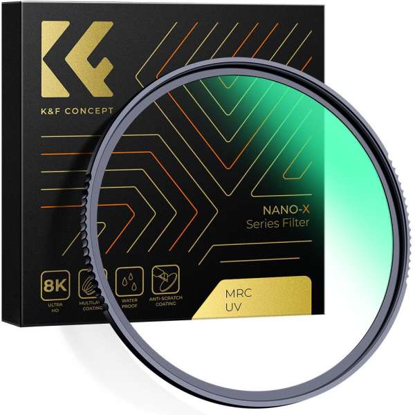 K&F Concept NANO-X series, B270, HD, MCUV szűrő, vízlepergető, karcálló, 58mm