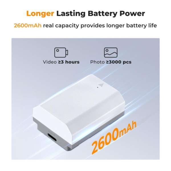 K&F Concept NP-FZ100 akkumulátor 2db 2600mAh