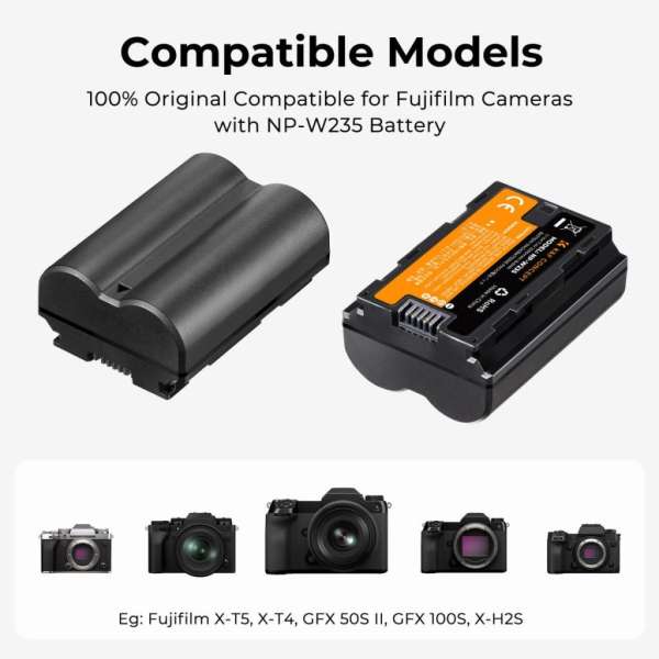 K&F Concept NP-W235 akkumulátor 2200mAh