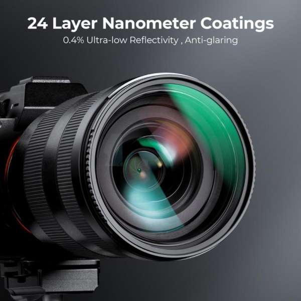 K&F Concept Professzionális ND szűrő szett 52mm (ND8+ND64+ND1000) + szűrőtartó tok + 3db törlőkendő