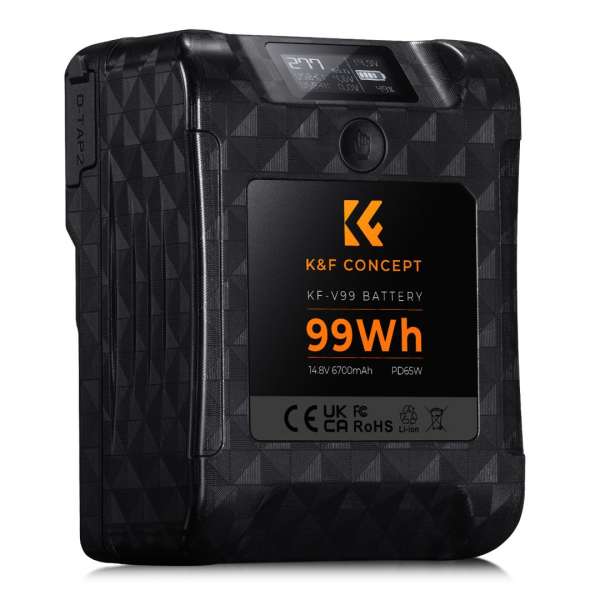 K&F Concept V-Mount 6700mAh Powerbank Black