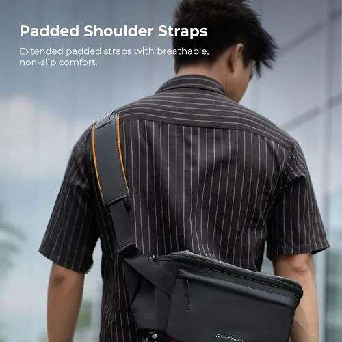 K&F Concept Waterproof Urban Wander Sling/Shoulder Camera Bag 10L Black