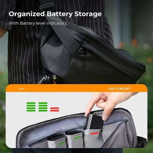 K&F Concept Waterproof Urban Wander Sling/Shoulder Camera Bag 10L Black