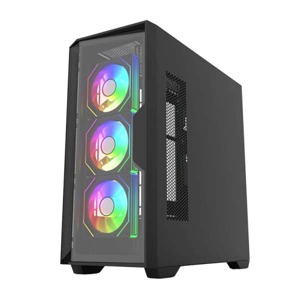 Keep Out XC-500 GLASS RGB Tempered Glass Black