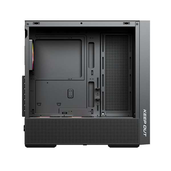 Keep Out XC-805 MESH Tempered Glass Black