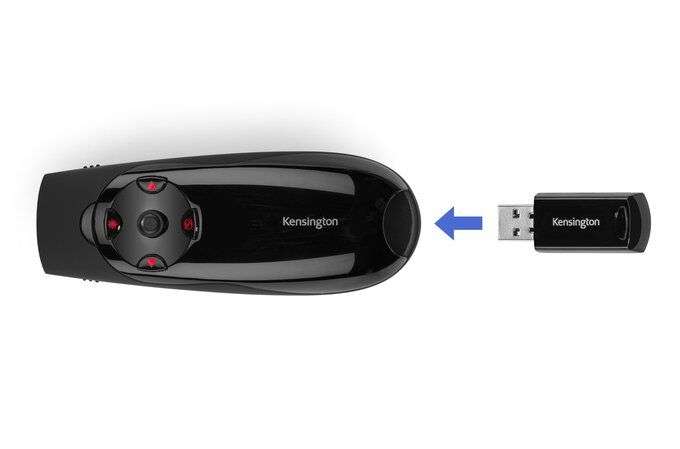 Kensington Expert Wireless Presenter Green Laser Black