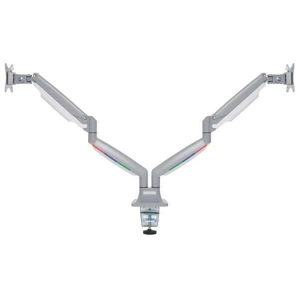 Kensington SmartFit One-Touch Height Adjustable Dual Monitor Arm Silver