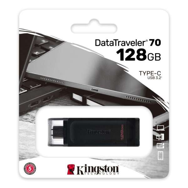 Kingston 128GB DataTraveler 70 Black