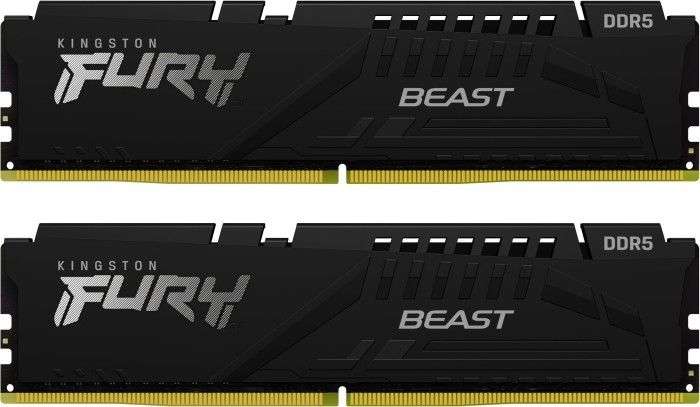 Kingston 128GB DDR5 5600MHz Kit(2x64GB) Fury Beast Black