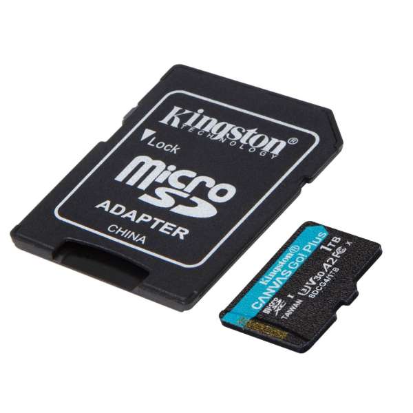 Kingston 1TB microSDXC Canvas Go Plus Gen4 Class 10 UHS-I U3 + adaper
