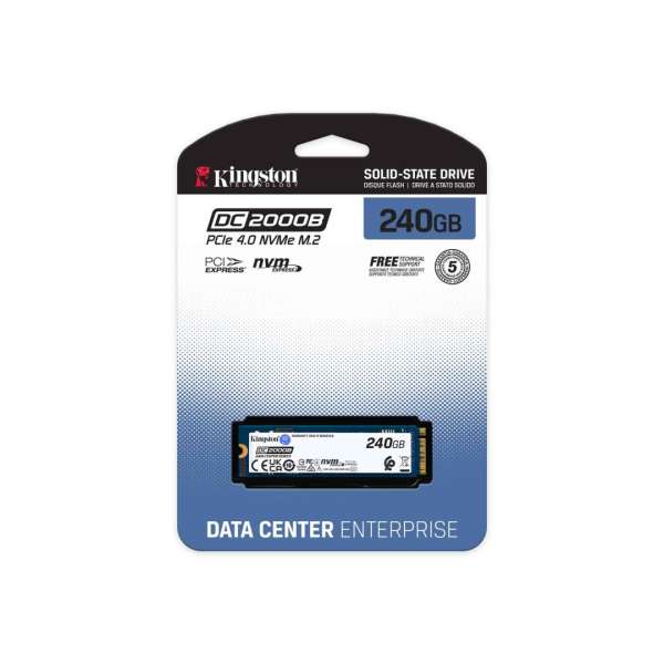 Kingston 240GB M.2 2280 NVMe DC2000B without Heatsink