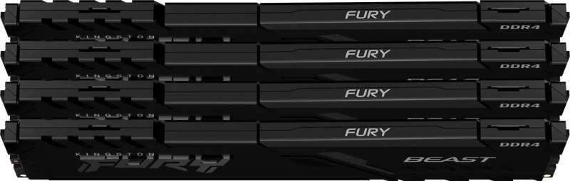 Kingston 64GB DDR4 3600MHz Kit(4x16GB) Fury Beast