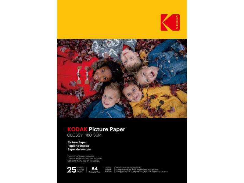 Kodak High Gloss 180g A4 25db Fényes Fotópapír