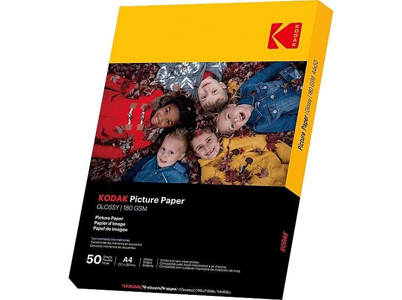 Kodak High Gloss 180g A4 50db Fényes Fotópapír