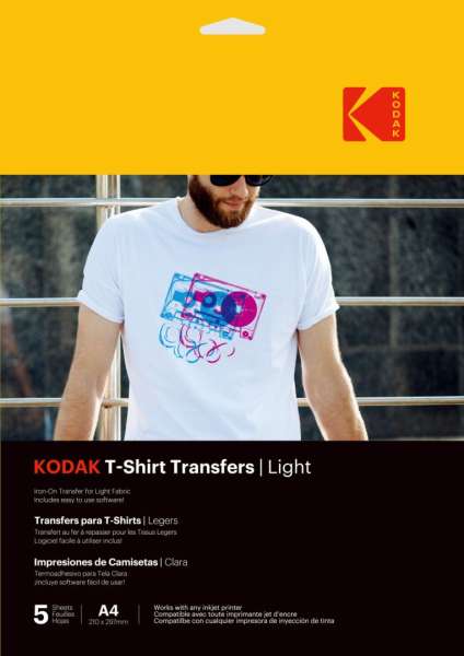 Kodak pólóra vasalható hőtranszfer fotópapír világos színű pólókhoz A4 5db