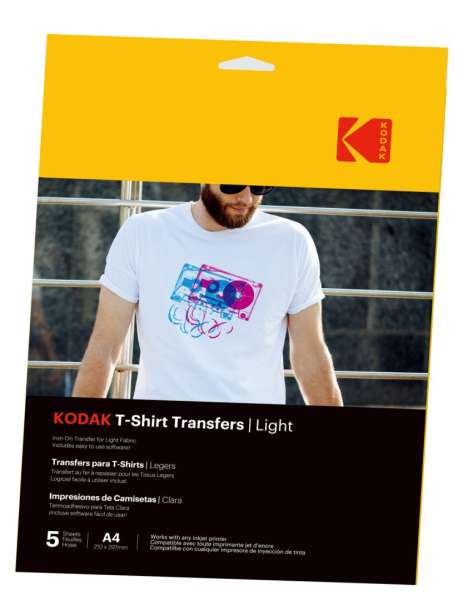 Kodak pólóra vasalható hőtranszfer fotópapír világos színű pólókhoz A4 5db