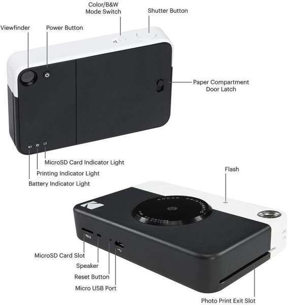 Kodak Printomatic Instant Zink Black