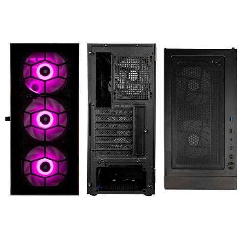Kolink Observatory HF Glass ARGB Tempered Glass Black