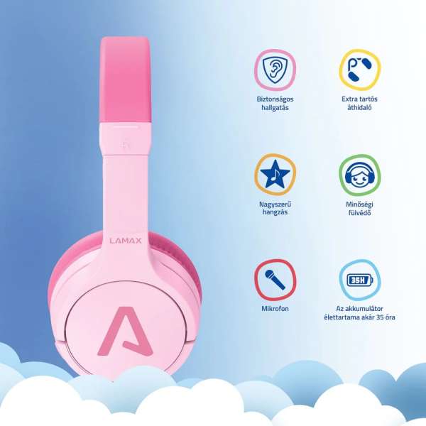 Lamax BaseKid1 Bluetooth Headset Pink