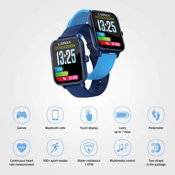 Lamax BCool2 Play SmartWatch Blue