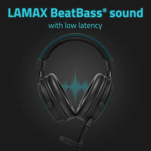 Lamax Heroes General 1 Gamer Headset Black