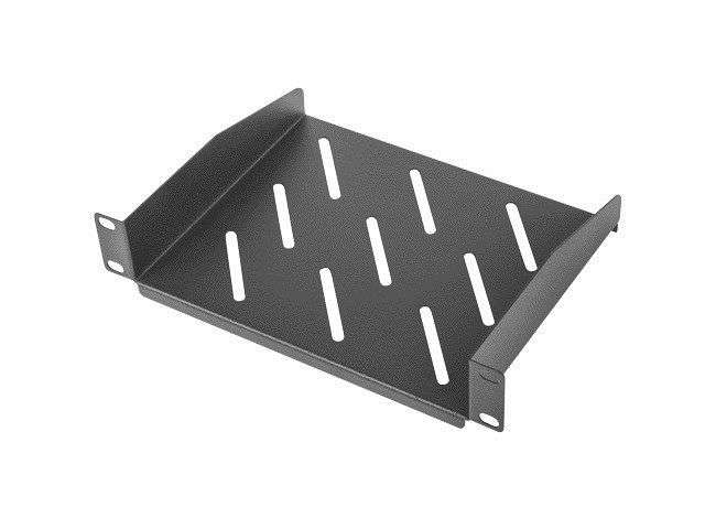 Lanberg 10" 1U tálca 2 ponton rögzített Black