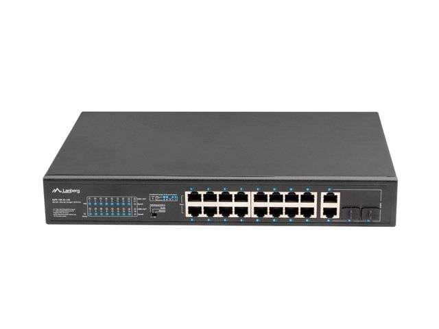 Lanberg 16X 100MB POE+/2X 1GB/1X SFP UNMANAGED RACK 250W