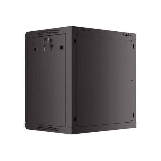 Lanberg 19" 12U Falra szerelhető Rackszekrény Black