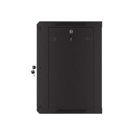 Lanberg 19" 12U Falra szerelhető Rackszekrény Black