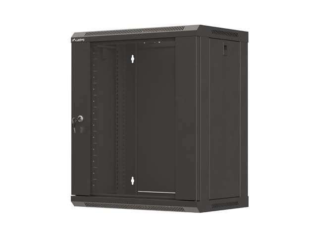 Lanberg 19" 12U Falra szerelhető Rackszekrény Black