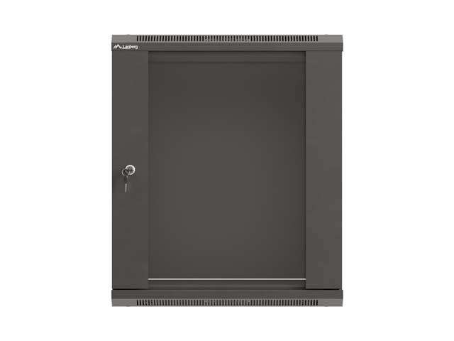 Lanberg 19" 12U Falra szerelhető Rackszekrény Black