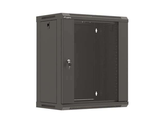 Lanberg 19" 12U Falra szerelhető Rackszekrény Black