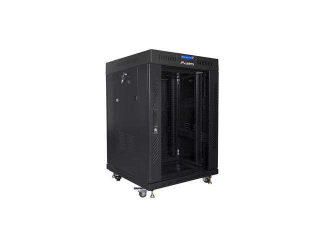 Lanberg 19" 15U LCD Szabadon álló Rackszekrény Black