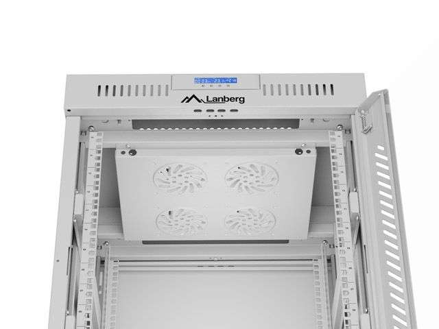 Lanberg 19" 15U LCD Szabadon álló Rackszekrény Grey