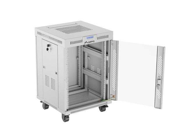 Lanberg 19" 15U LCD Szabadon álló Rackszekrény Grey
