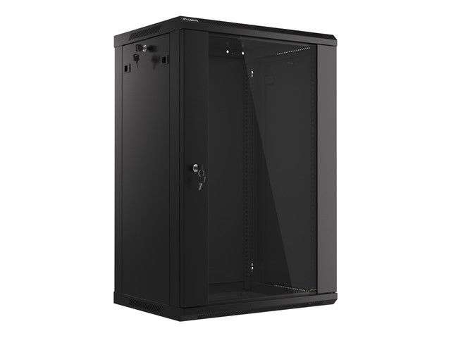 Lanberg 19" 18U Falra szerelhető Rackszekrény Black